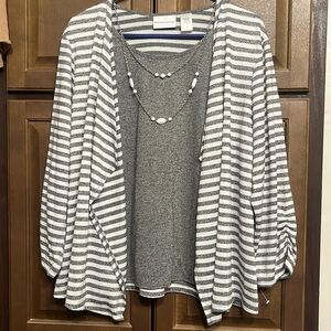 ALFRED DUNNER LONG SLEEVE BLOUSE